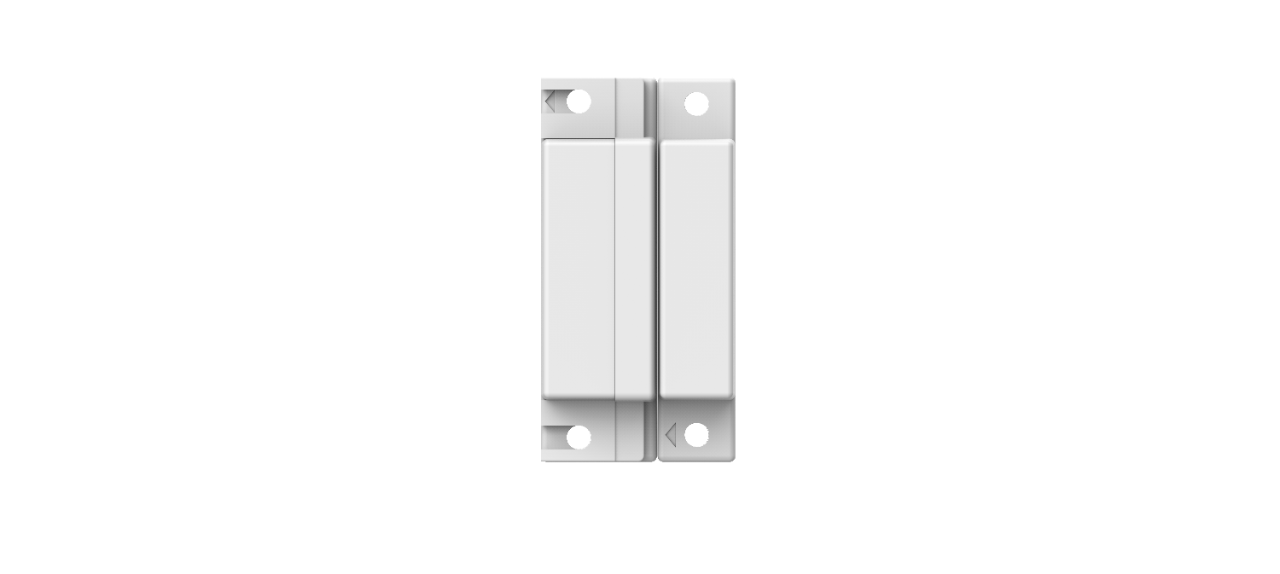 Surface mounted magnetic contact of plastic casing
